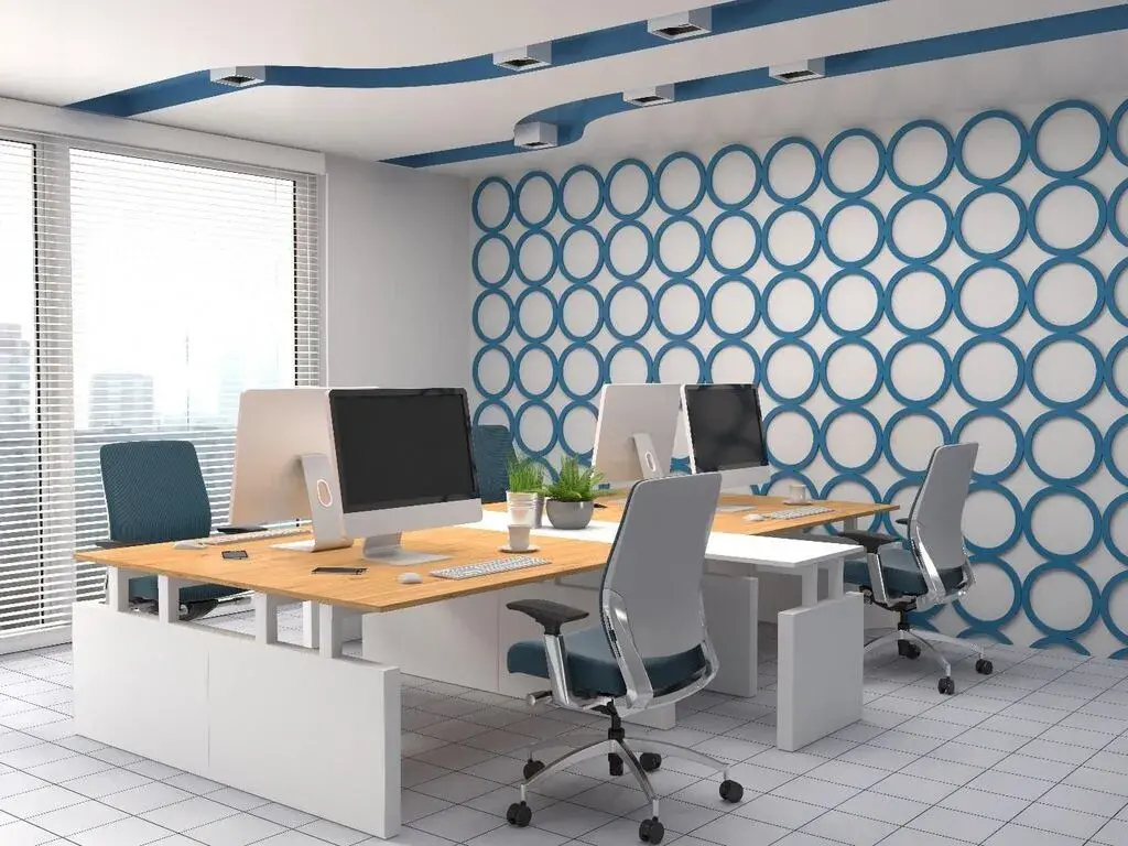 Add Texture to The Room  of Inviting Office Space
