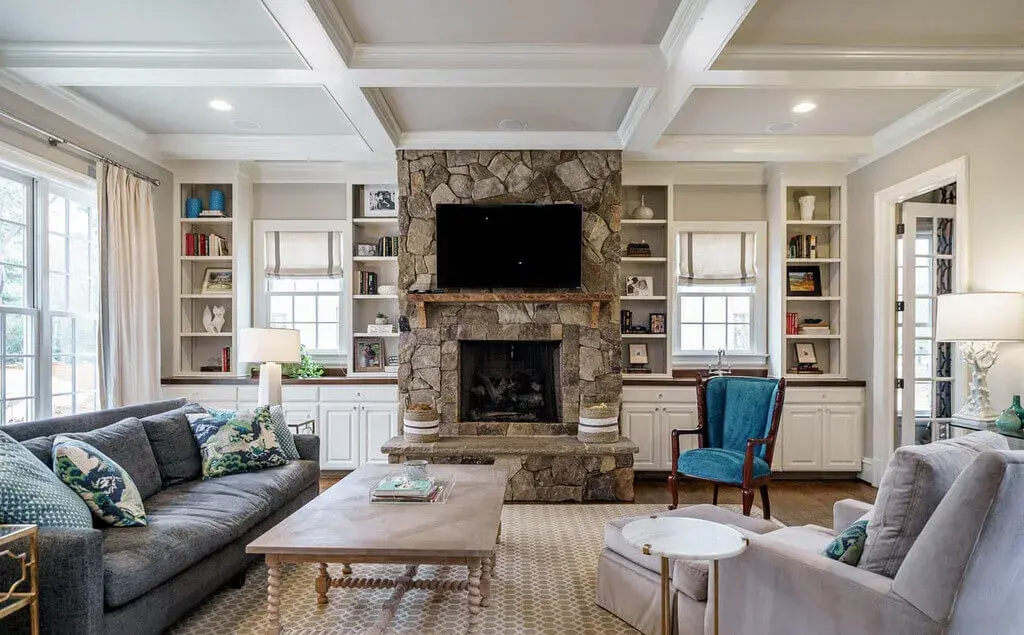Define a Coffered Ceiling