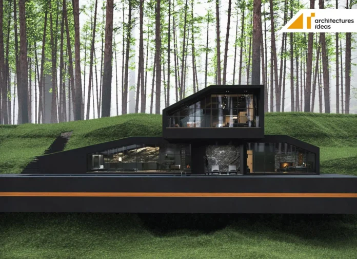 Black villa in harriman state park