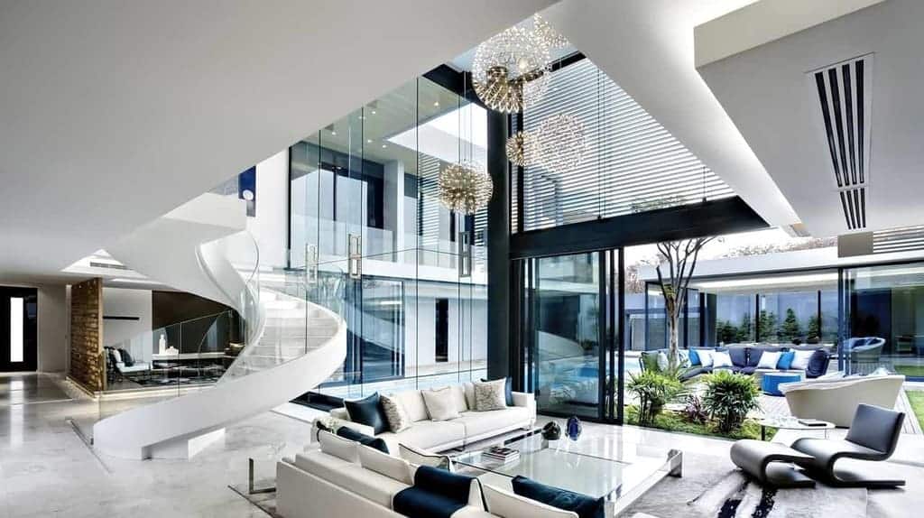futuristic mansion 