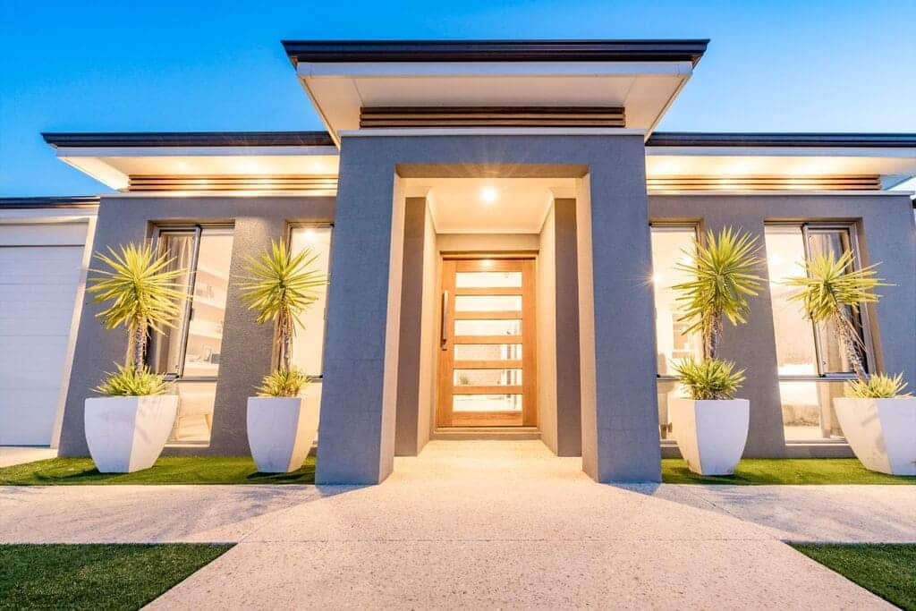 Pillar-Style House Front Elevation Design