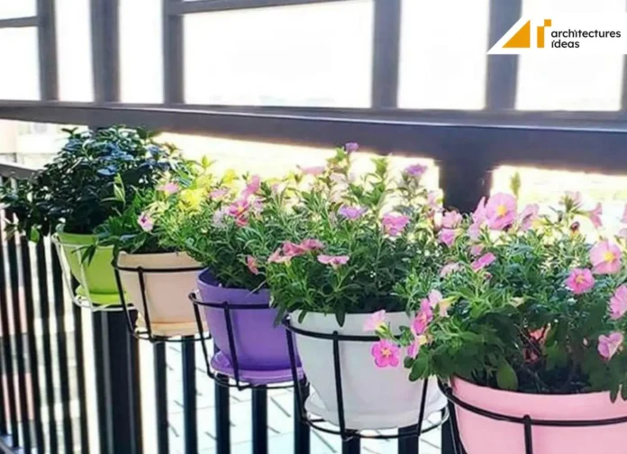 Flower Boxes on Railings