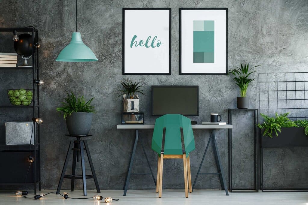 colors that go with dark green