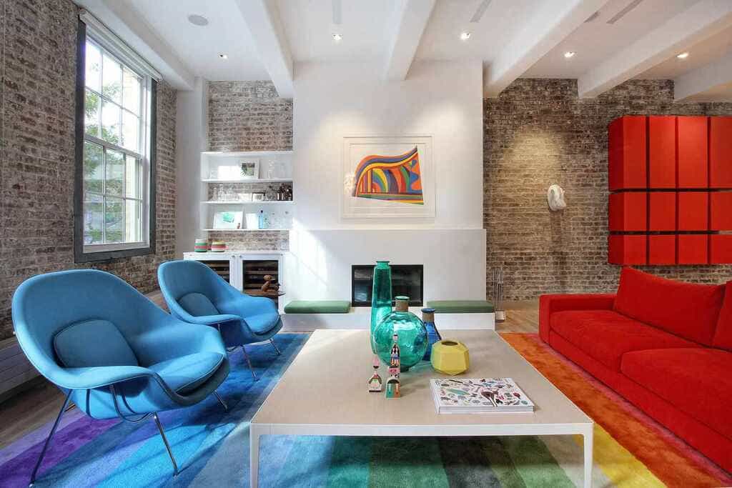 paint colors that go with red brick wall