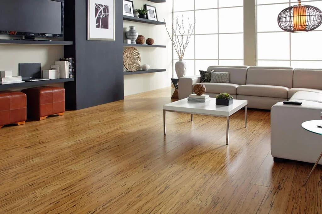 A living room filled with furniture and a flat screen tv
