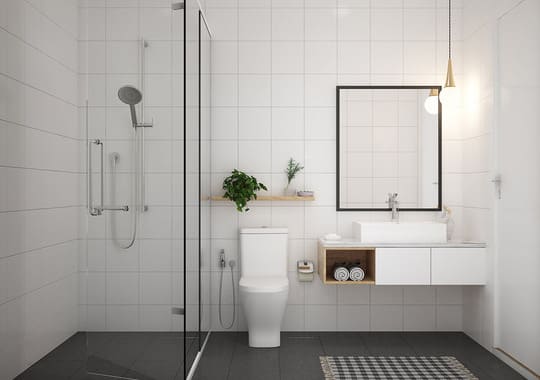 Minimalism is the Key to Small Bathroom Ideas