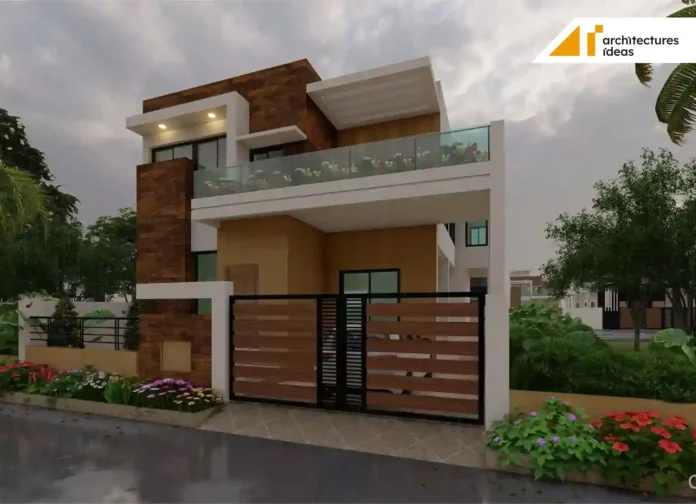 Village Single Floor Home Front Design