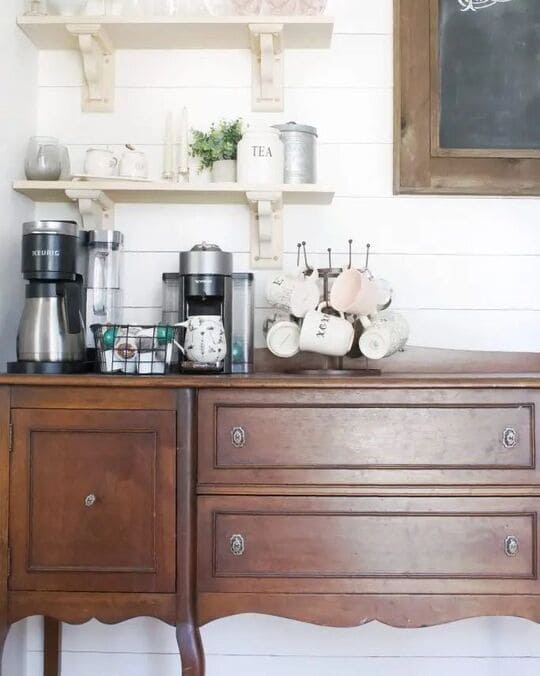 coffee bar ideas for kitchen