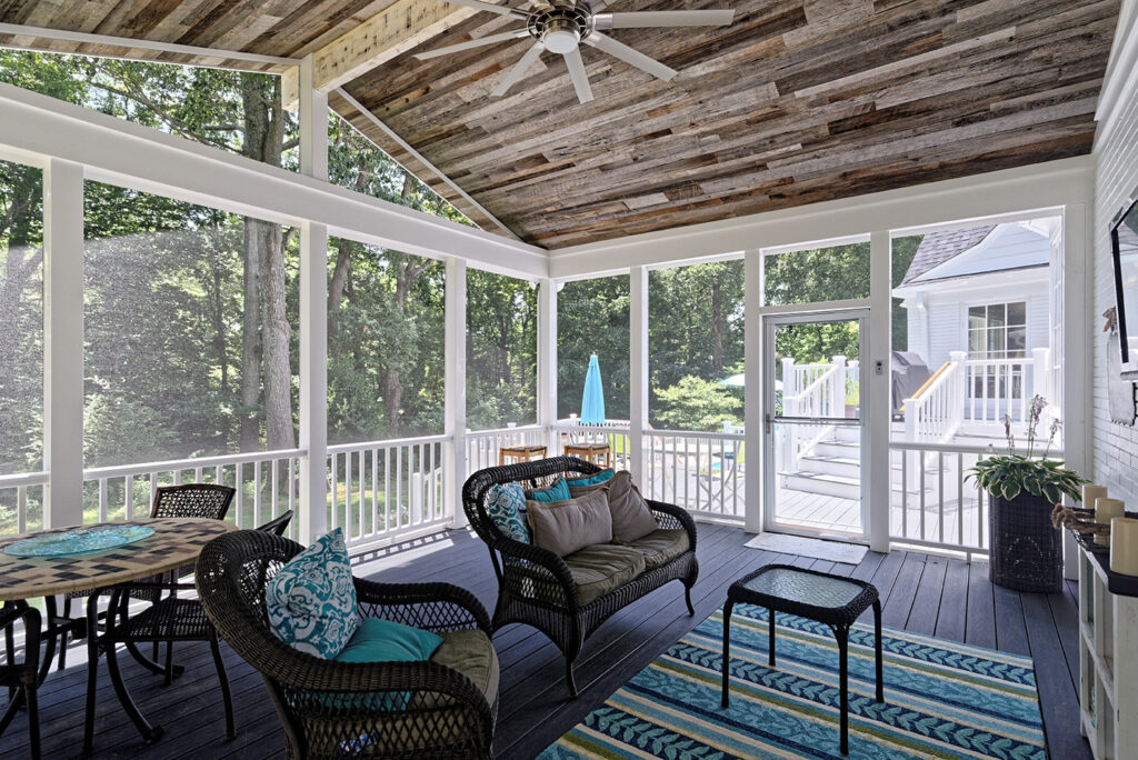 Repurposed Porch Ceiling
