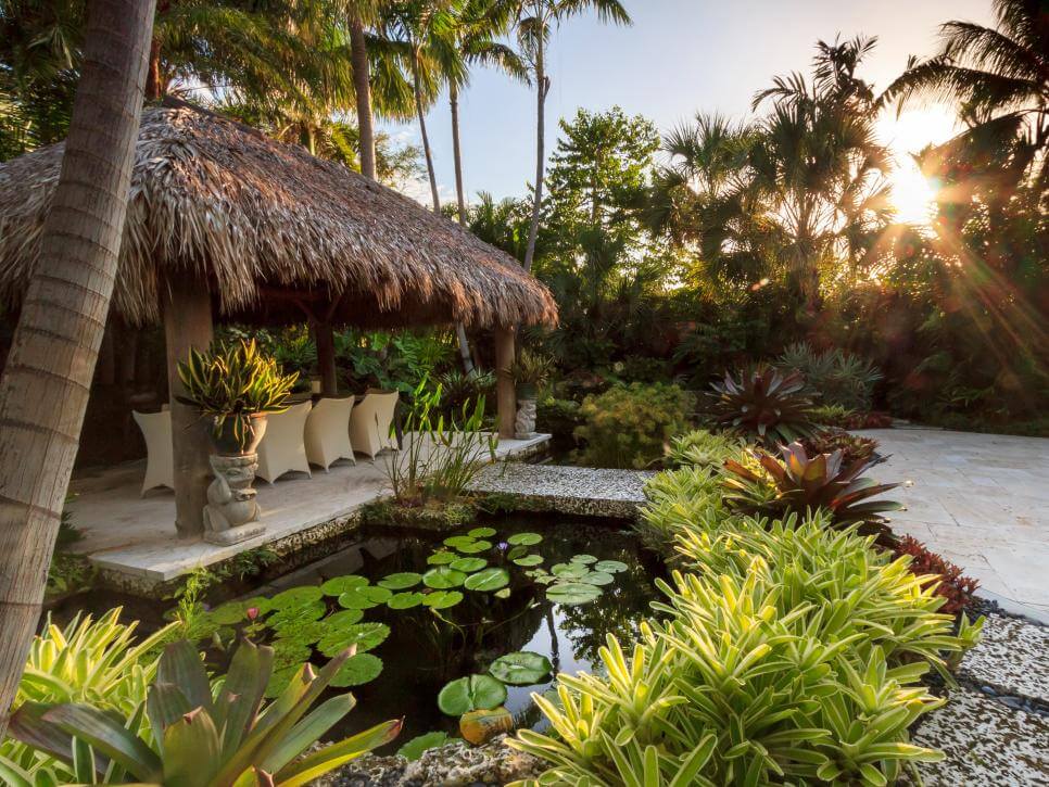 Tropical-Inspired Paver Patio