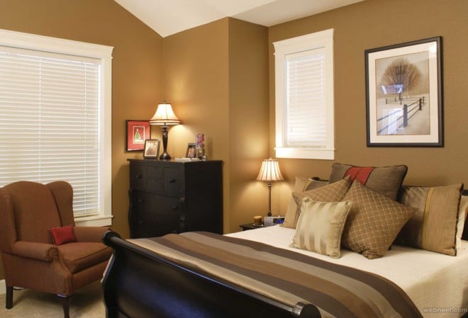 Brown bedroom color