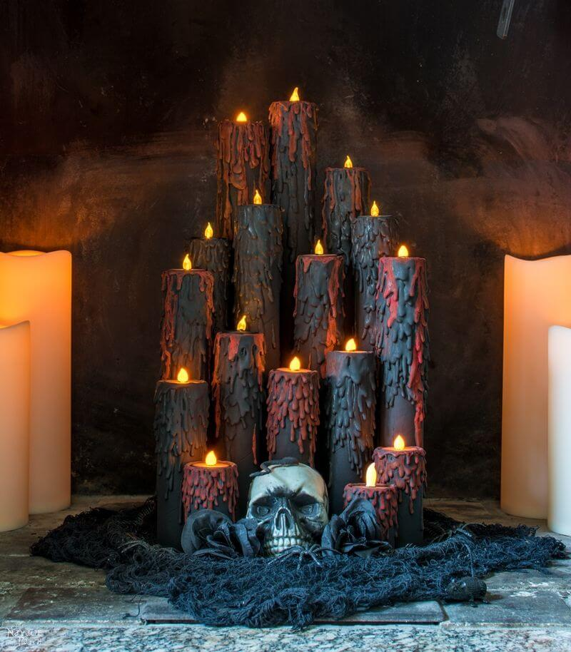 Top Spooky DIY Halloween Candles That You Must Try - Architectures Ideas