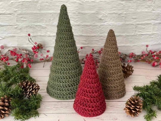 Crocheted Christmas Trees