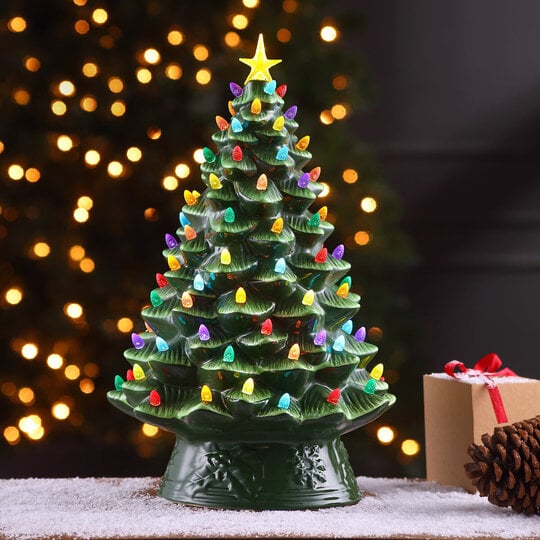 Multicolored Ceramic Christmas Tree