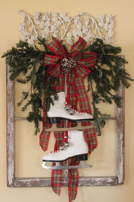 Use Christmas Boots Wall Decor Rather Than Stockings on the Walls