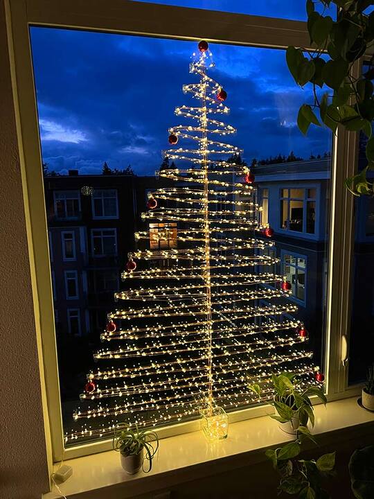 Wall Mini Christmas Tree With Lights
