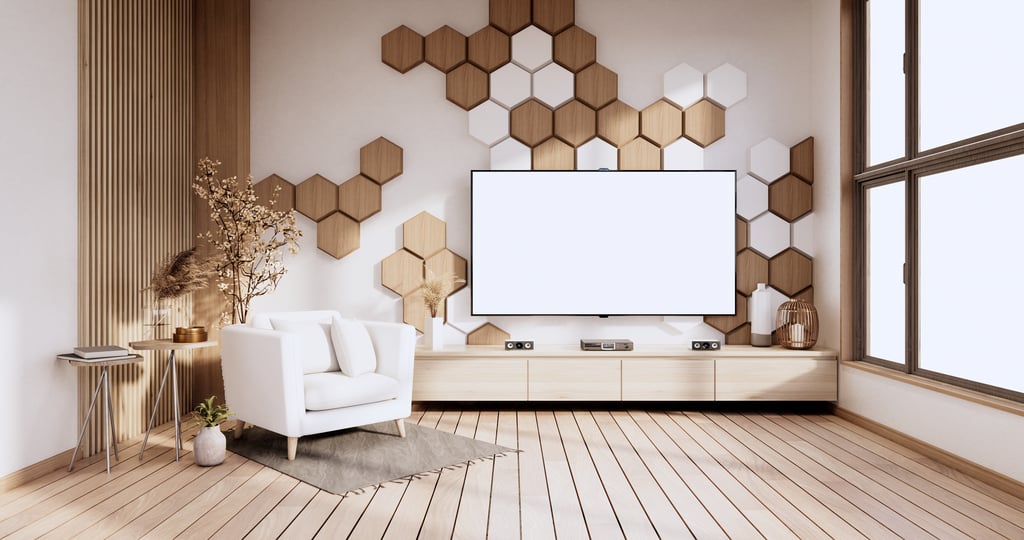 Hexagon Style Tv Cabinet