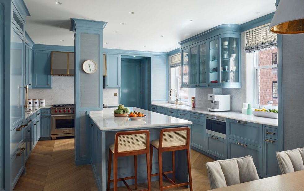 Paint it blue kitchen