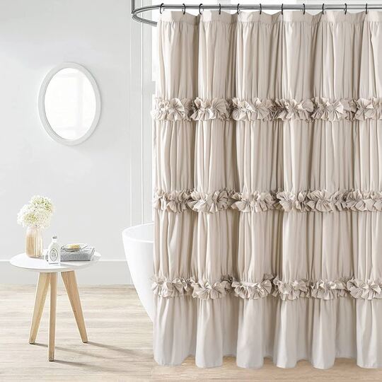 Ruffle Them Out shower curtain
