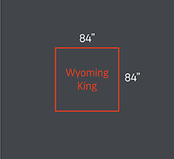 Wyoming King Bed dimension