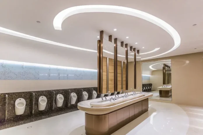 commercial washroom layout