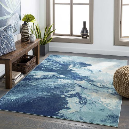 Cool Teal Blue Carpet Color